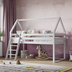 Flair Flair Ellie House Wooden Midsleeper White