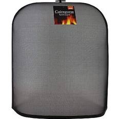 Fireplace Screens JVL Fire guard screen rounded free standing cairngorm spark coal fireplace guard