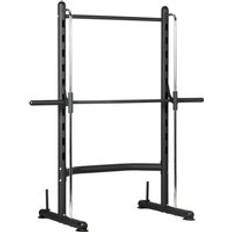 Exercise Benches & Racks on sale Homcom Adjustable Squat Rack with Pull Up Bar and Barbell Bar for Gym
