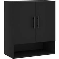 Doors Wall Cabinets BERKFIELD HOME Engineered Wood Black Wall Cabinet 60x70cm