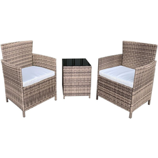 Sunbathing Garden & Outdoor Furniture Furniture One 3 pcs Outdoor Lounge Set, 1 Table incl. 2 Chairs