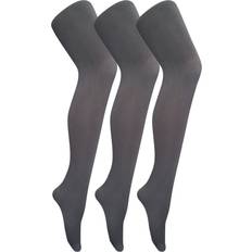 Support Tights Sock Snob Pair Multipack Womens Coloured Opaque Denier Tights Grey