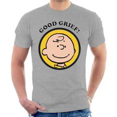 Peanuts Charlie Brown Good Grief T-Shirt Mid Grey