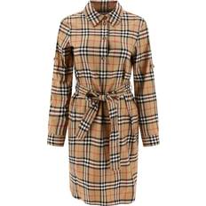 Burberry L Dresses Burberry Belted Dress Abiti Beige-Donna