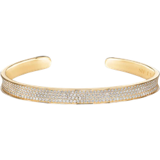 Sif Jakobs Felline Concavo Bangle - Gold/Transparent