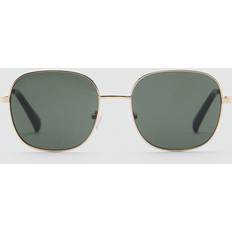 Mango frame sunglasses gold Woman One