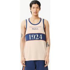 Lacoste Beige Tank Tops Lacoste 1924 Olympics Heritage Edition Sport Tank Beige