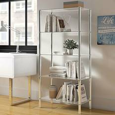 Glasses Shelving Systems Aspect Contour 5-Tier Clear Shelving System