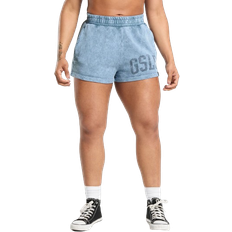 Gymshark Collegiate Shadow Washed Shorts - Faded Blue