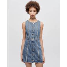 Re/Done Fray Denim Dress Bruna Dresses