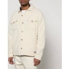 Polo Ralph Lauren White Jackets Polo Ralph Lauren Fleece Shirt Jacket Cream