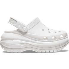 Platform - Women Outdoor Slippers Crocs Mega Crush Clog - White