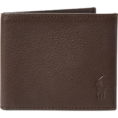 Polo Ralph Lauren Pebbled Leather Billfold Wallet - Brown