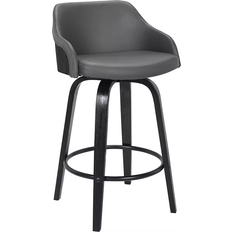 Armen Living Alec Grey Seating Stool 99.1cm