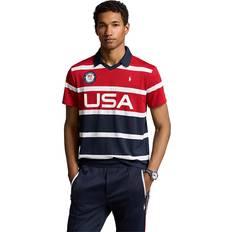 Polo Ralph Lauren Team Usa Custom Slim Fit Shirt Red Multi