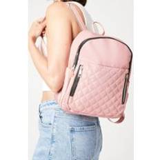 Dorothy Perkins Rikki Quilting Detail Back Pack Pink One Size