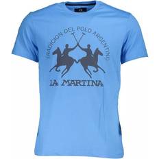 La Martina Blue Cotton T-Shirt