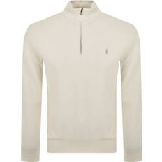 Polo Ralph Lauren Textured Half Zip Sweater - Herbal Milk