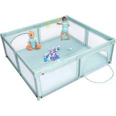 Costway Large Infant Baby Playpen Safety Play Center Yard with 50 Ocean Balls