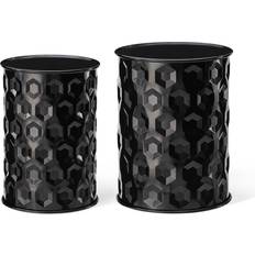 GlitzHome Set of 2 Multi-Functional Embossed Garden