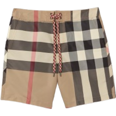 Burberry S Swimming Trunks Burberry Men's Check Swim Shorts - Archive Beige