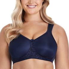 Miss Mary Smooth Lacy T-shirt Bra - Dark Blue