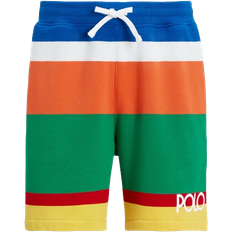 Polo Ralph Lauren Polyester Shorts Polo Ralph Lauren 6-Inch Logo Striped Fleece Shorts - Blue Saturn Multi