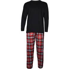 Red Pyjamas Mens Long Sleeve Lounge Set Pyjama Set