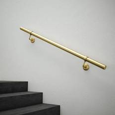 Stair Parts Rothley Satin Brass Stair Hand Rail Kit 1.2M