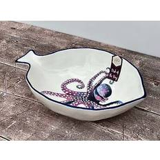 English Tableware Company Tableware Dish of the Day Large Octopus Dish Salad Bowl