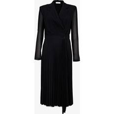 Sandro Womens Black Blazer-style Woven Midi Dress BLACK