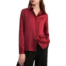 LilySilk Women's Basic Concealed Placket Shirt