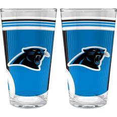 Great American Products Carolina Panthers Beer Glass 47.3cl 2pcs