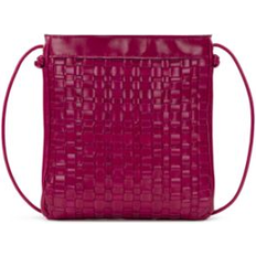 Patricia Nash Vesima Woven Leather Crossbody Pink