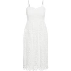 City Chic Scarlet Lace Dress Plus Size - Ivory