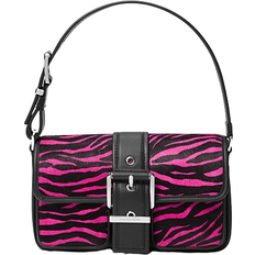 Michael Kors Colby Medium Zebra Print Calf Hair Shoulder Bag - Cerise Multi