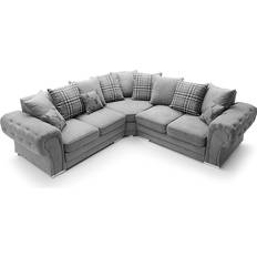 Abakus Direct Elegant Verona Light Grey Sofa 245cm 5 Seater