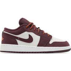 Nike Air Jordan 1 Low GS - Phantom/Night Maroon/Total Orange/White