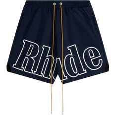 Rhude Logo Track Shorts - Navy