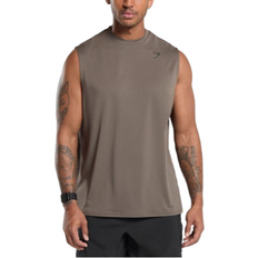 Gymshark Oversized Performance Tank - Camo Brown