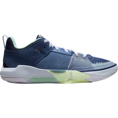 Laced - Women Basketball Shoes Nike Jordan One Take 5 - Stone Blue/Mystic Navy/Midnight Navy/Bleached Coral