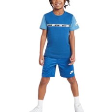 Nike Swoosh Tape T-shirt/Shorts Set - Blue