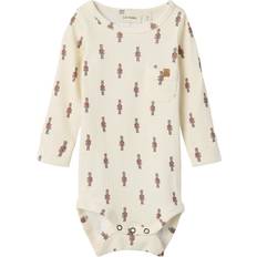 Name It Gio Long Sleeved Romper - Turtledove (13239690)