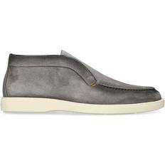 Santoni Suede Detroit Loafers grey