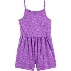 Carter's Kid Girls Floral Cotton Romper Purple