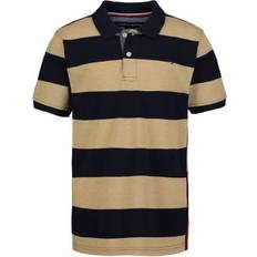 Tommy Hilfiger Boys Polo Shirts Tommy Hilfiger Kid's Side Flag Striped Polo Shirt - Navy Blazer