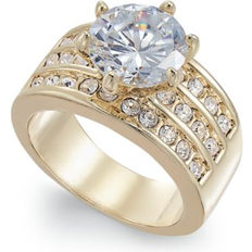 Charter Club Sold by: 17 Main, Gold-Tone Crystal Triple-Row Ring