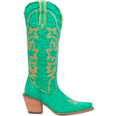 Green - Women Riding Shoes Dingo Texas Tornado - Green