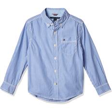 Tommy Hilfiger Boys Shirts Tommy Hilfiger Big Boys Striped Button-Down Shirt Strong Blue Stripe L 16/18