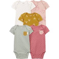 Carter's Baby's Short-Sleeve Bodysuits 5-pack - Multicolour